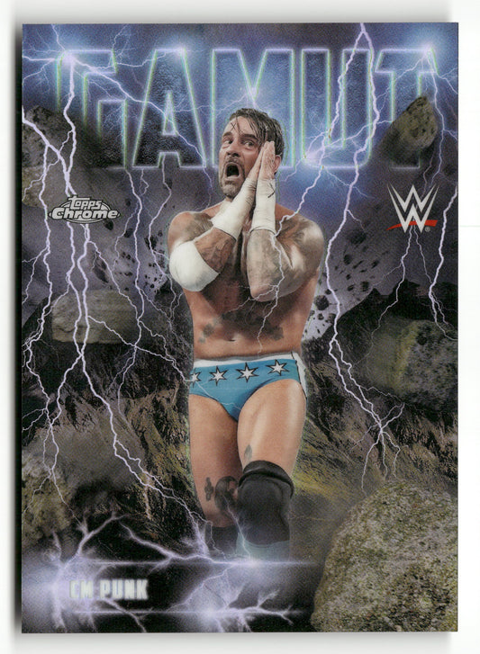 2026 Topps Chrome WWE #GAM-5 CM Punk Gamut