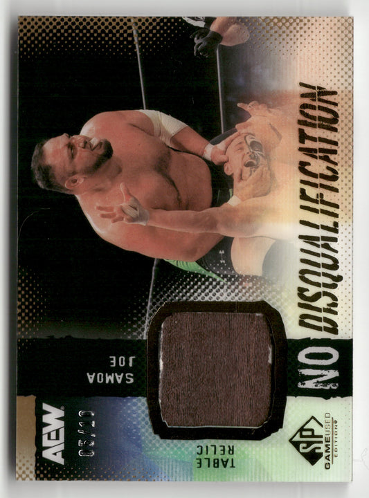 2025 SP Game Used AEW #ND-SJ Samoa Joe No Disqualification Relics #/10