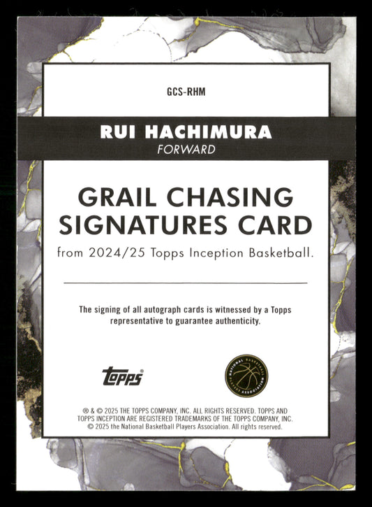 2024-25 Inception #GCS-RHM Rui Hachimura Grail Chasing Signatures #/25