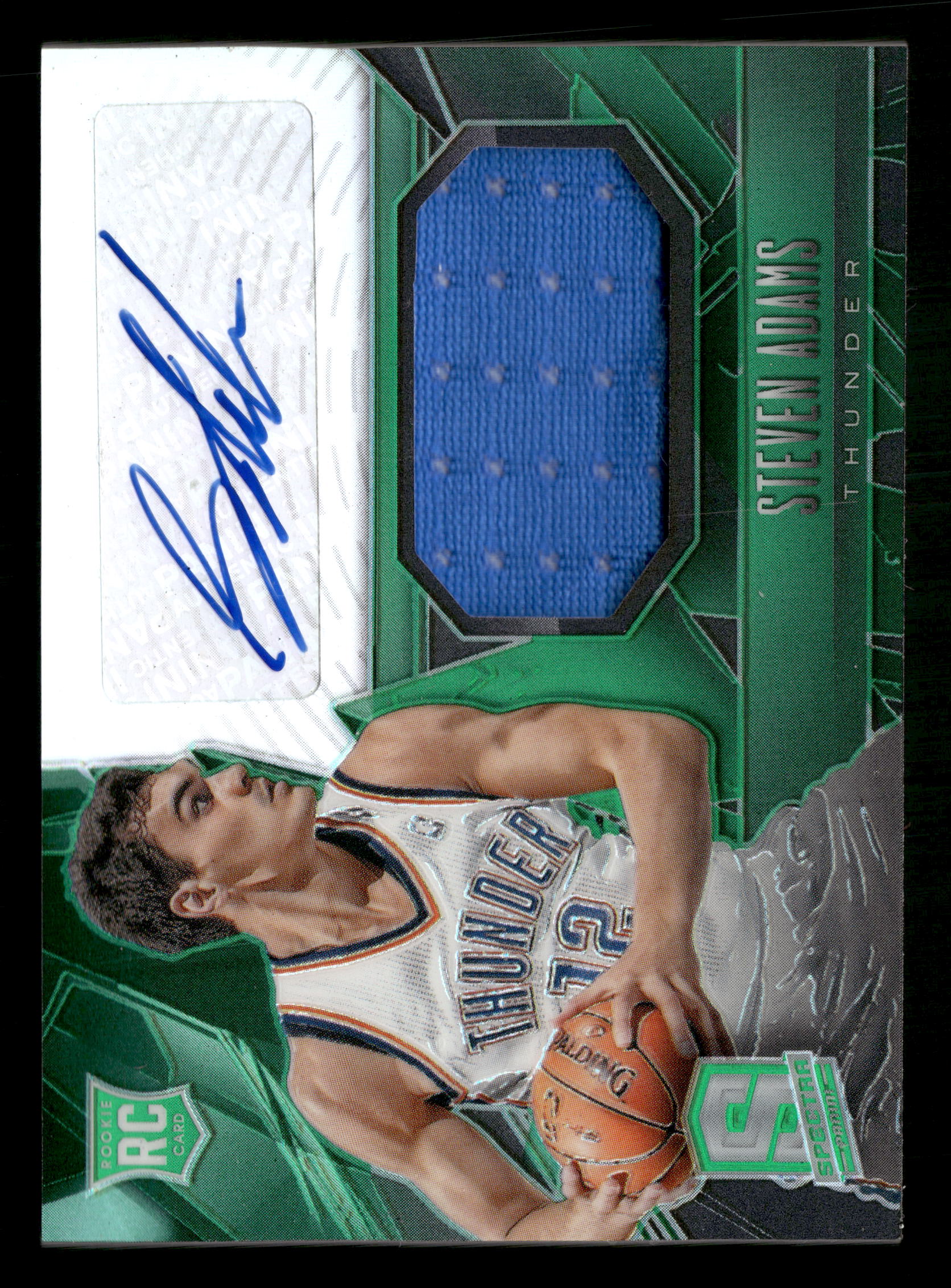2013-14 Panini Spectra #125 Steven Adams Rookie Jerseys Autographs