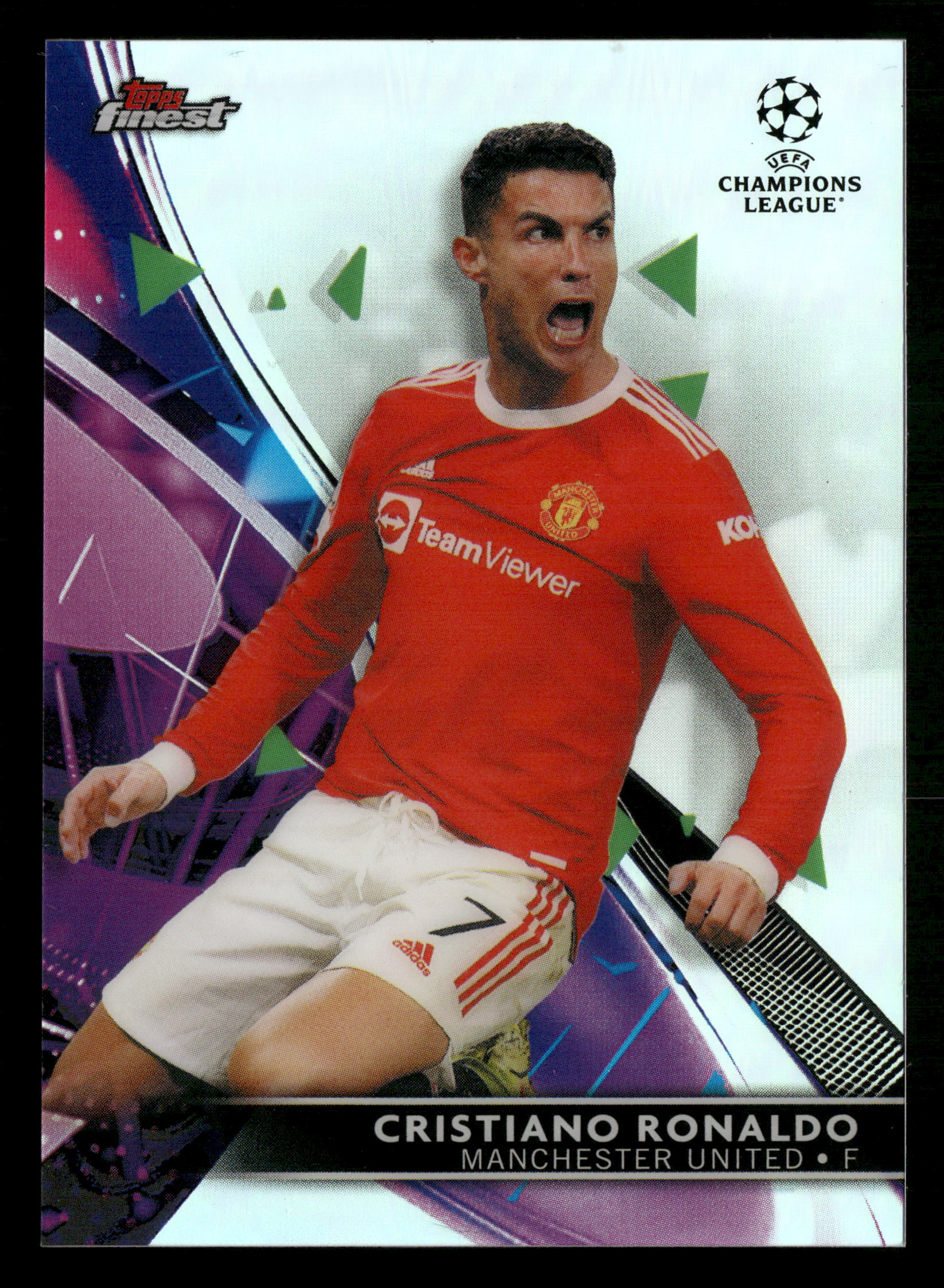2021-22 Finest UEFA Champions League #100 Cristiano Ronaldo Refractor