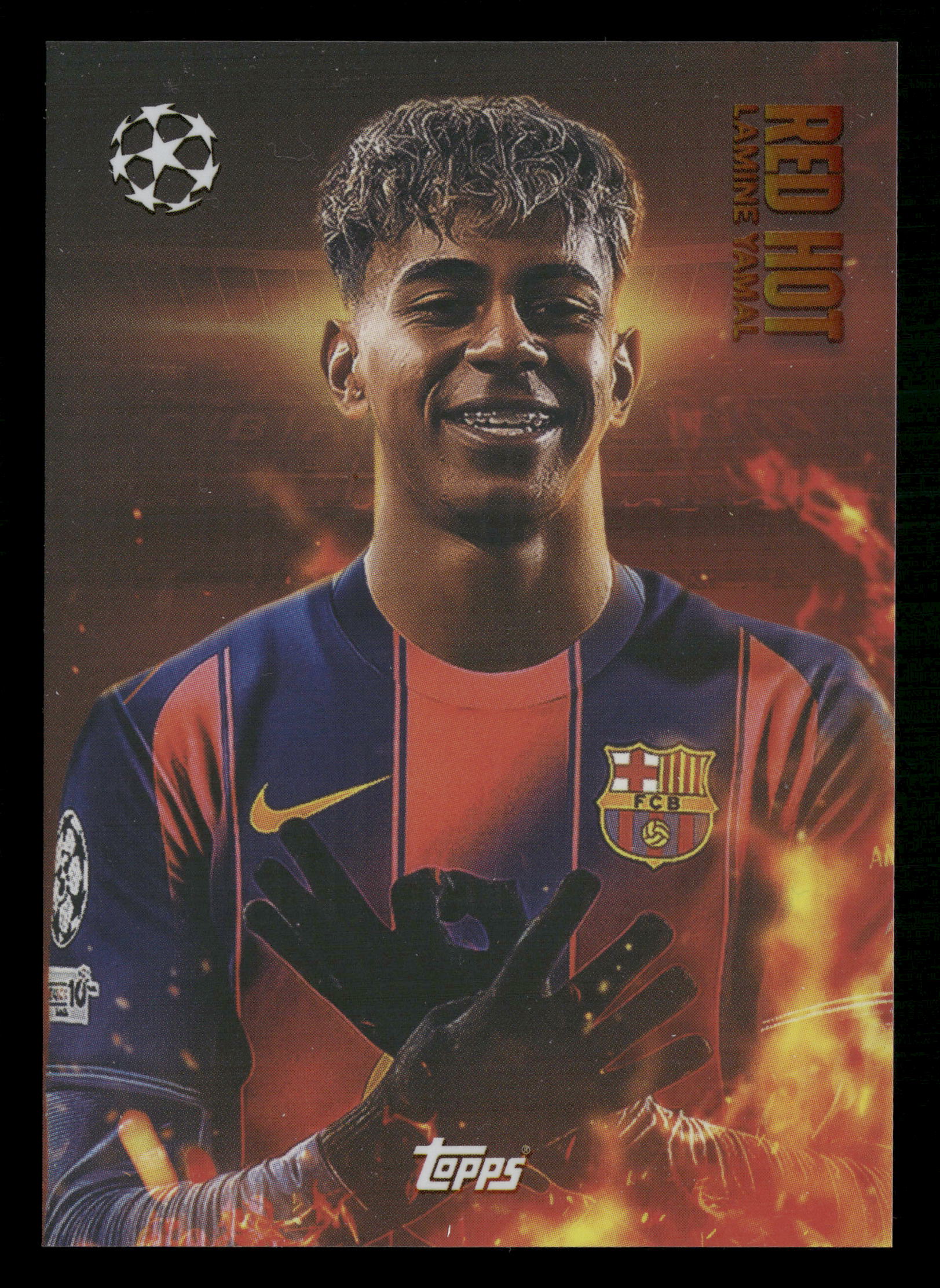 2025-26 Match Attax UEFA CC #RH-LY Lamine Yamal Red Hot SSP