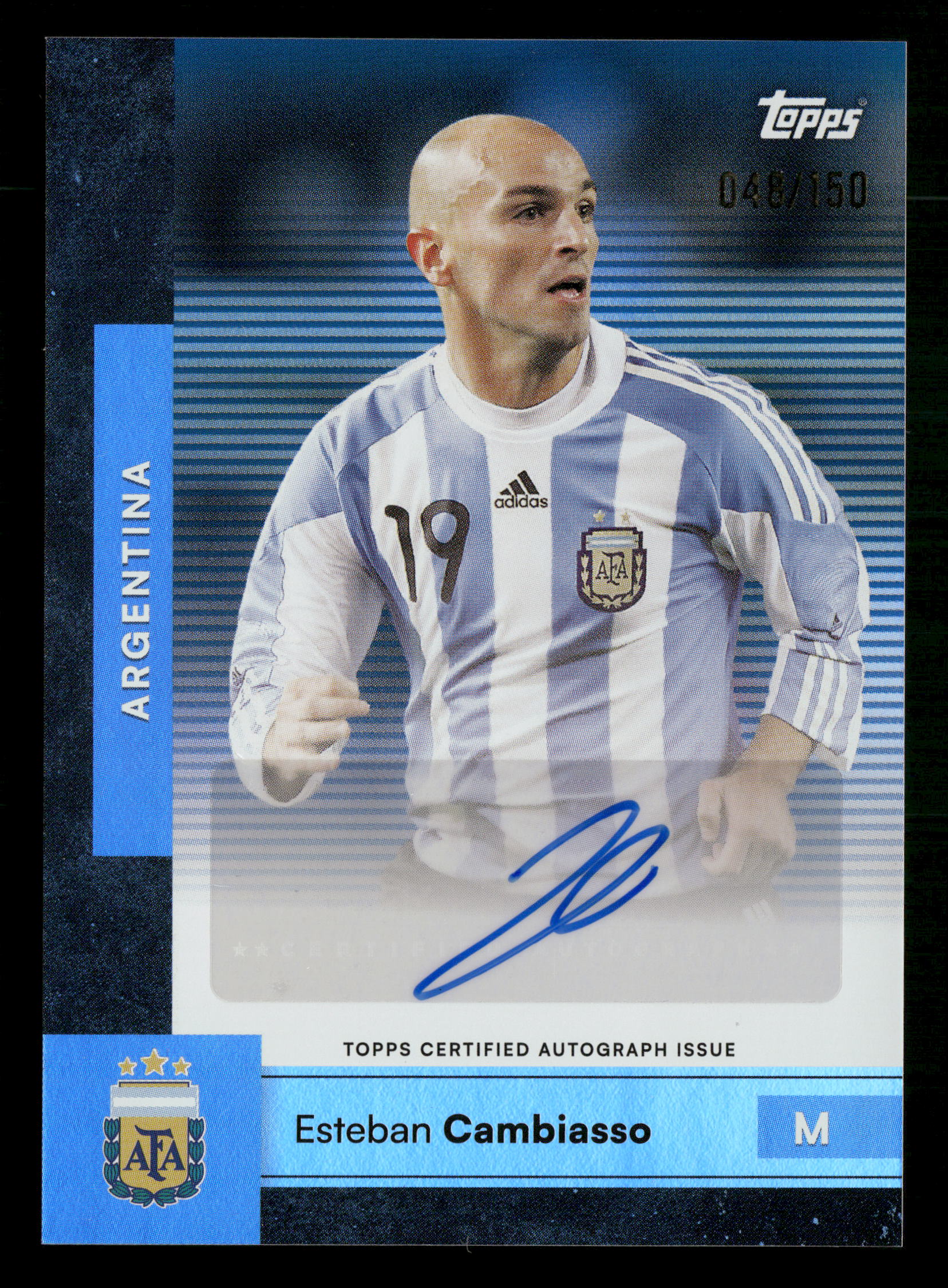 2026 Topps Argentina Team Set #BC-EC Esteban Cambiasso Auto #/150