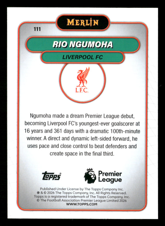 2026 Merlin Premier League #111 Rio Ngumoha RayWave Refractor