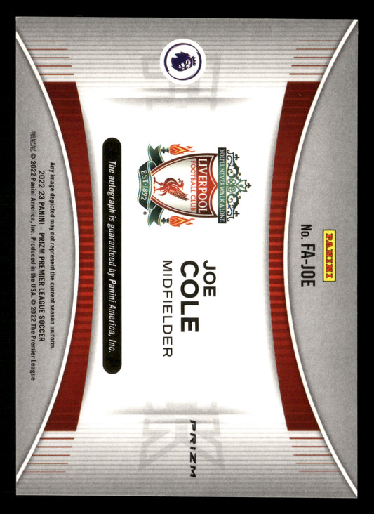 2022-23 Prizm Premier League #FA-JOE Joe Cole Flashback Auto Prizms Breakaway