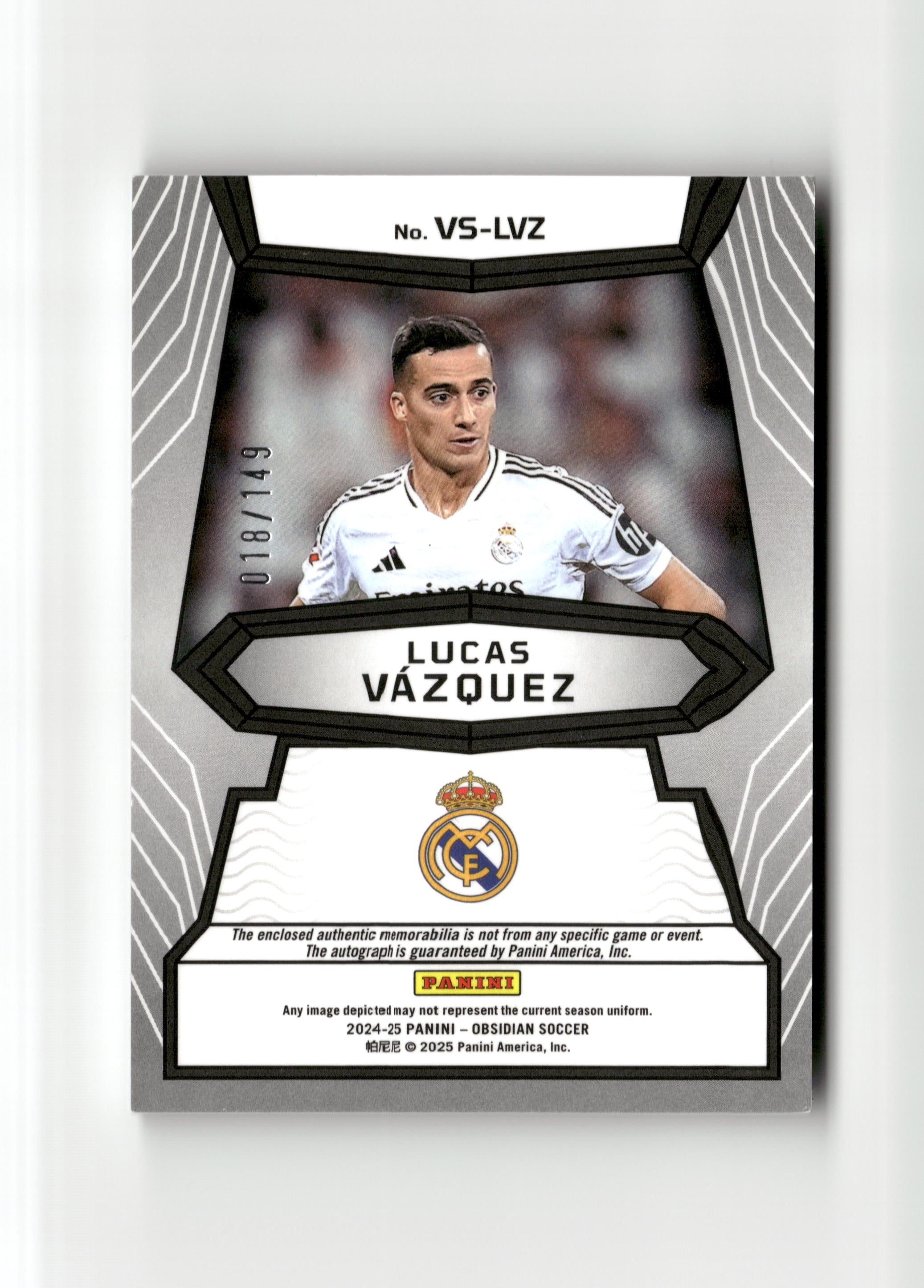 2024-25 Obsidian Lucas Vazquez Volcanic Material Signatures E-E Orange #/149