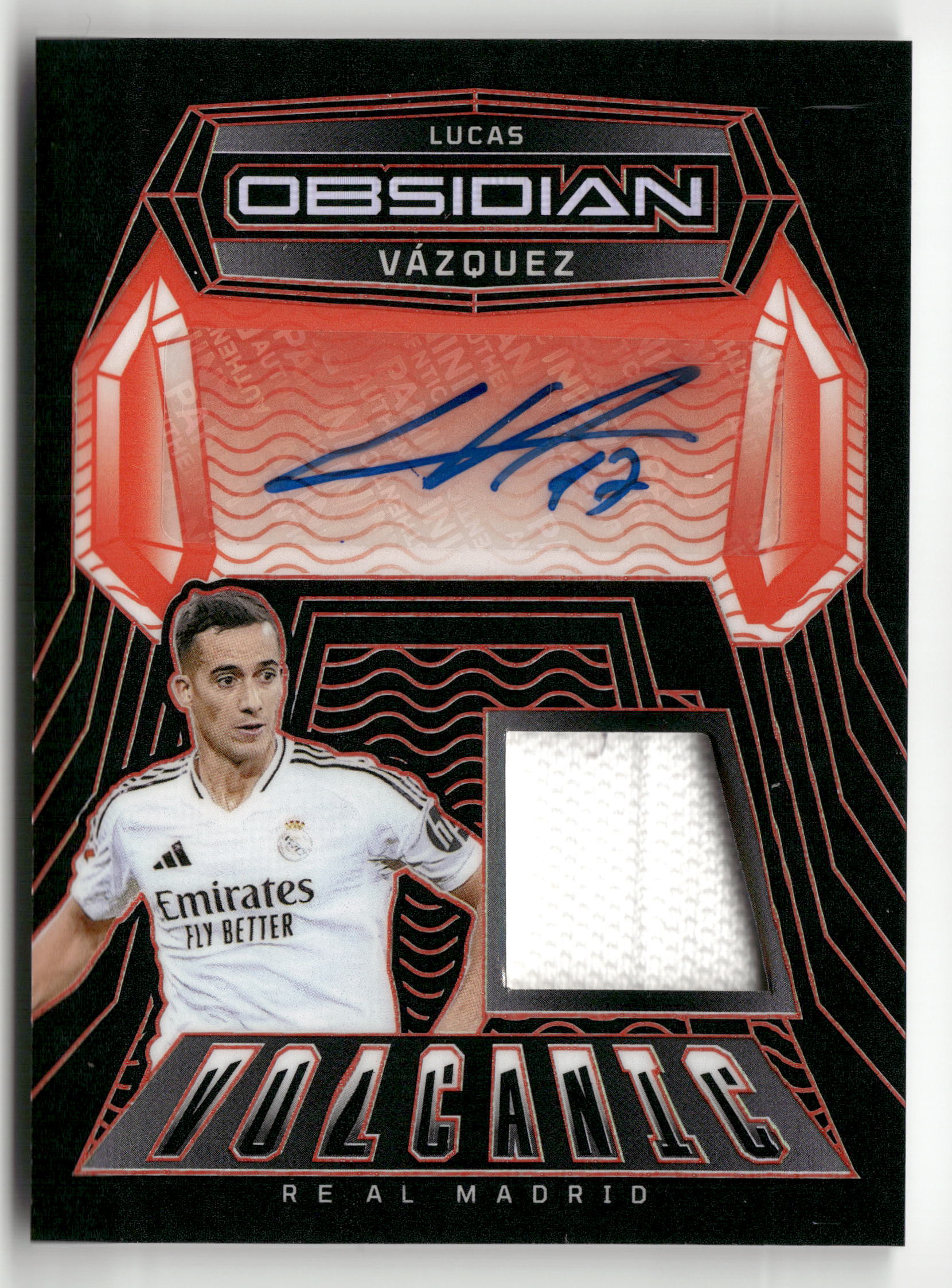 2024-25 Obsidian Lucas Vazquez Volcanic Material Signatures E-E Orange #/149