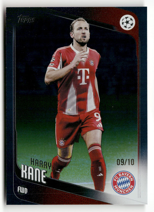 2025-26 Topps UEFA Club Competitions #182 Harry Kane Black Holo #/10
