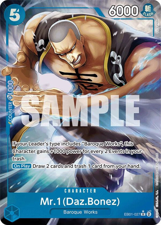 Mr. 1 (DazBonez) EB01-027 (Extra Booster: Memorial Collection)  - Alternate Art Foil
