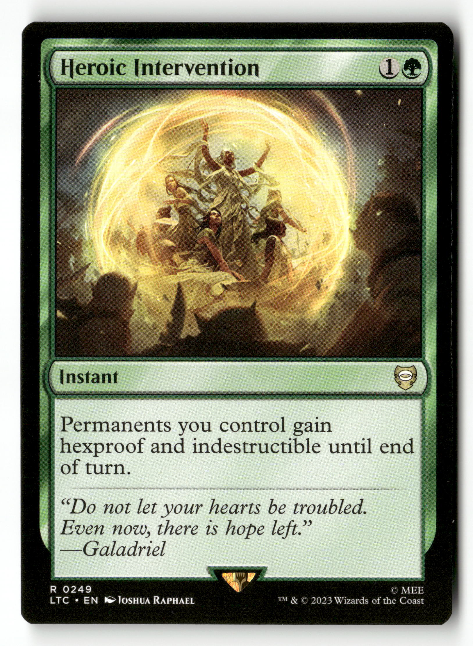 MTG Commander Lord of the Rings: Tales of Middle-earth 249 Heroic Intervention