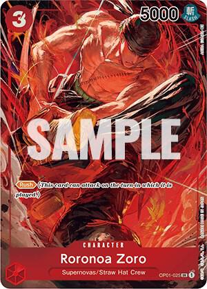 Roronoa Zoro OP01-025 (Romance Dawn)  - Alternate Art Foil