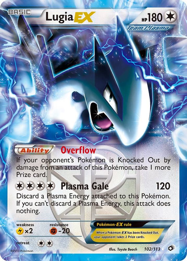 Lugia EX Team Plasma 102/113 (Legendary Treasures)  - Holofoil