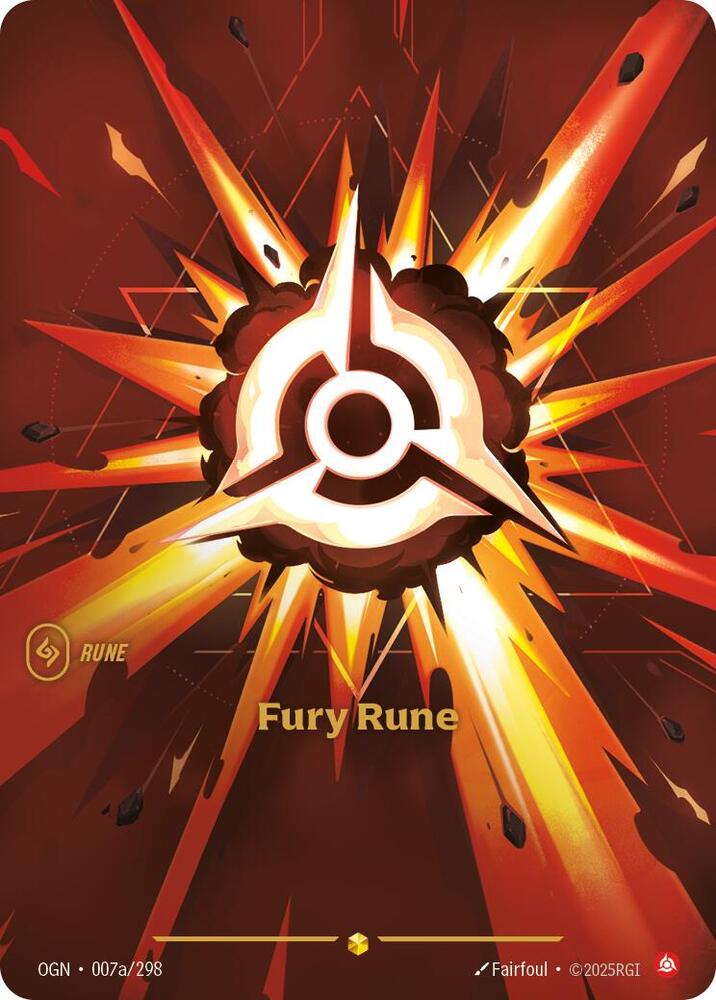 Fury Rune 7a/298 (Origins)  - Foil