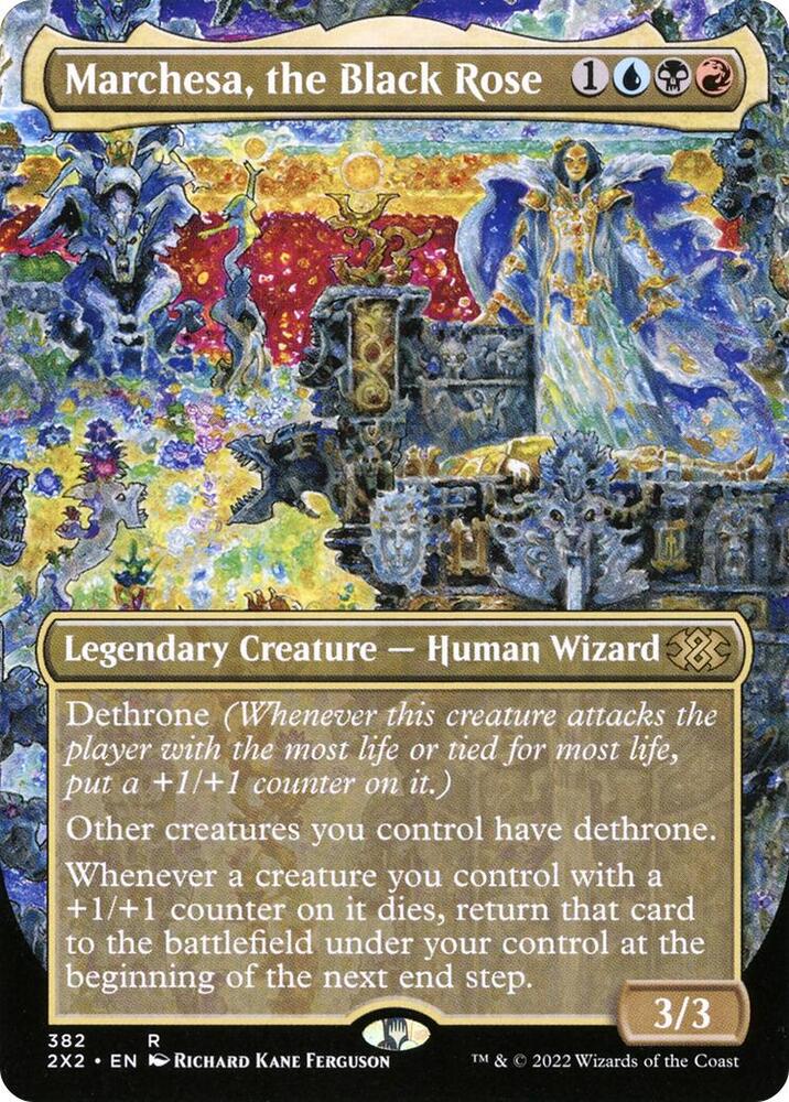 Marchesa the Black Rose Borderless 382 (Double Masters 2022)  - Foil