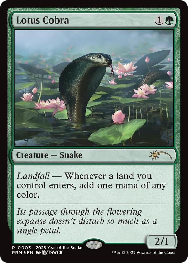 Lotus Cobra Year of the Snake 2025 3/5 (Standard Showdown Promos)  - Foil