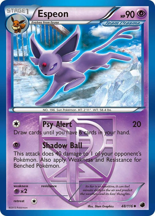 Espeon Team Plasma 48/116 (Plasma Freeze) 