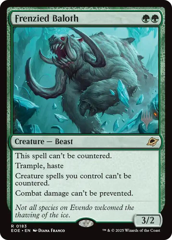 Frenzied Baloth 183 (Promo Pack: Edge of Eternities)  - Foil