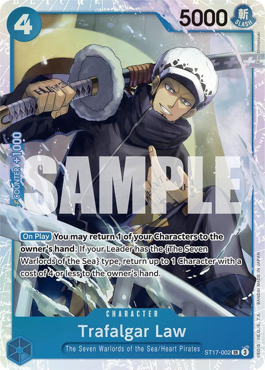 Trafalgar Law ST17-002 (Starter Deck 17: BLUE Donquixote Doflamingo)  - Foil