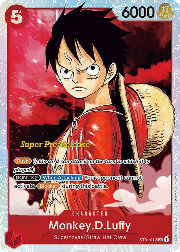 Monkey.D.Luffy ST01-012 (Super Pre-Release Starter Deck 1: Straw Hat Crew)  - Foil