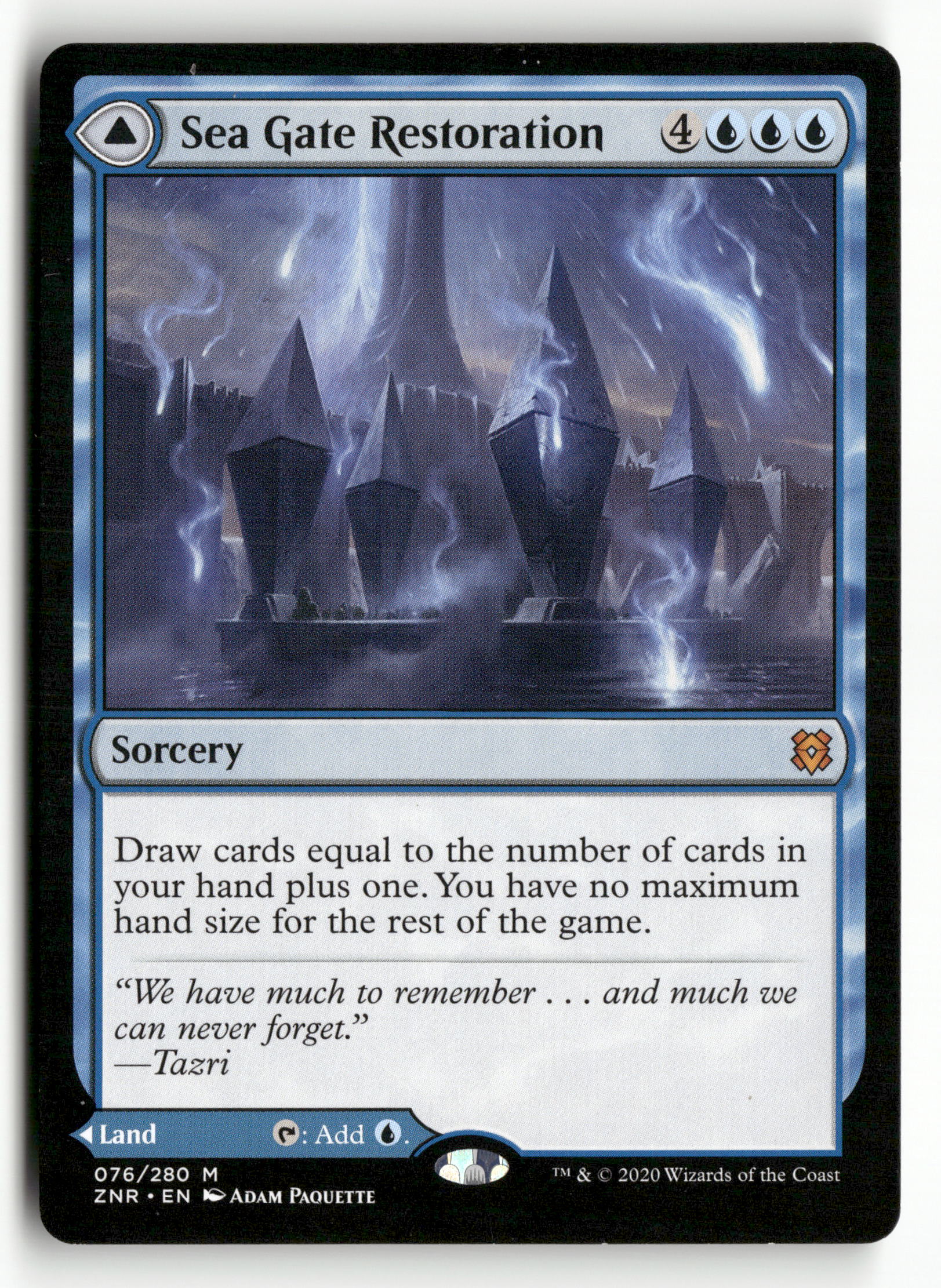 2020 MTG Magic The Gathering Zendikar Rising  76/280 Sea Gate Restoration 