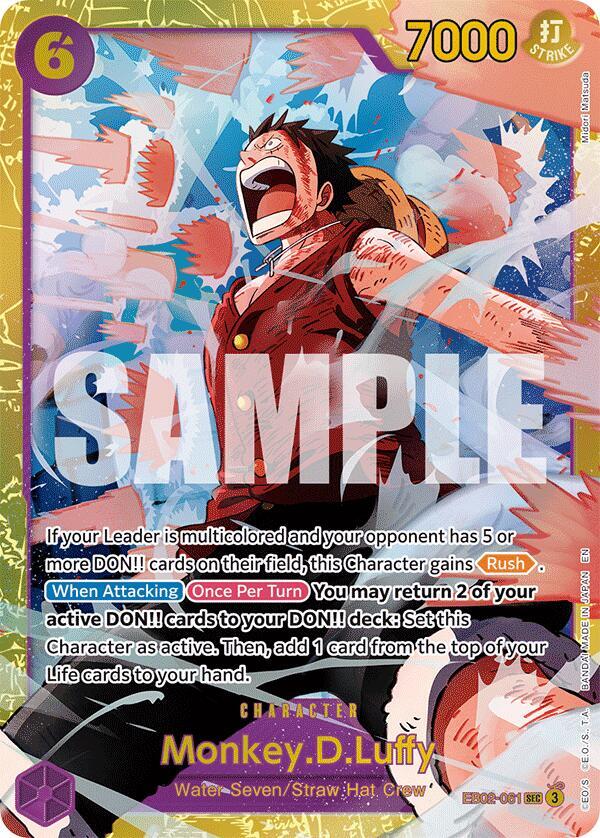 Monkey.D.Luffy EB02-061 (Extra Booster: Anime 25th Collection)  - Foil