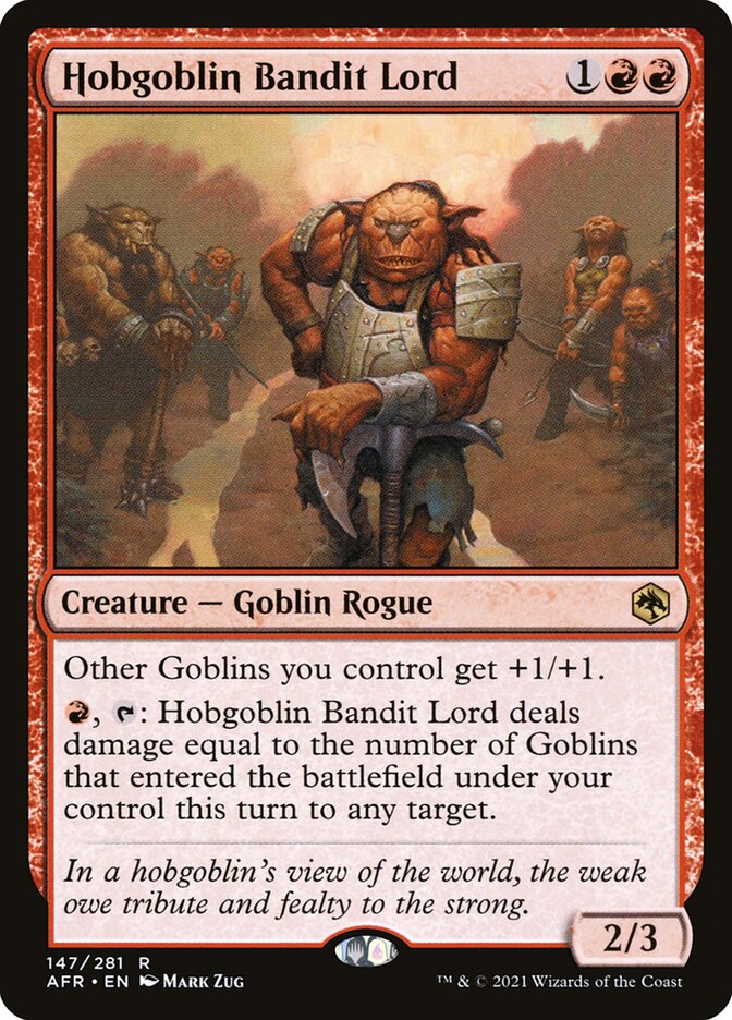 Hobgoblin Bandit Lord 147 (Adventures in the Forgotten Realms)  - Foil