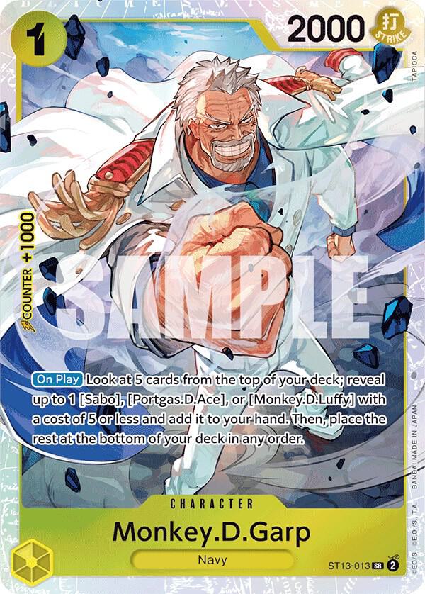 Monkey.D.Garp ST13-013 (Ultra Deck: The Three Brothers)  - Foil
