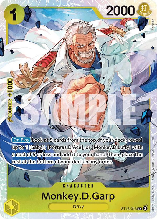 Monkey.D.Garp ST13-013 (Ultra Deck: The Three Brothers)  - Foil