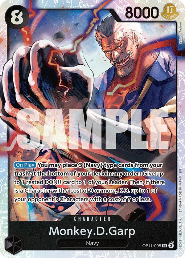 Monkey.D.Garp OP11-095 (A Fist of Divine Speed)  - Foil
