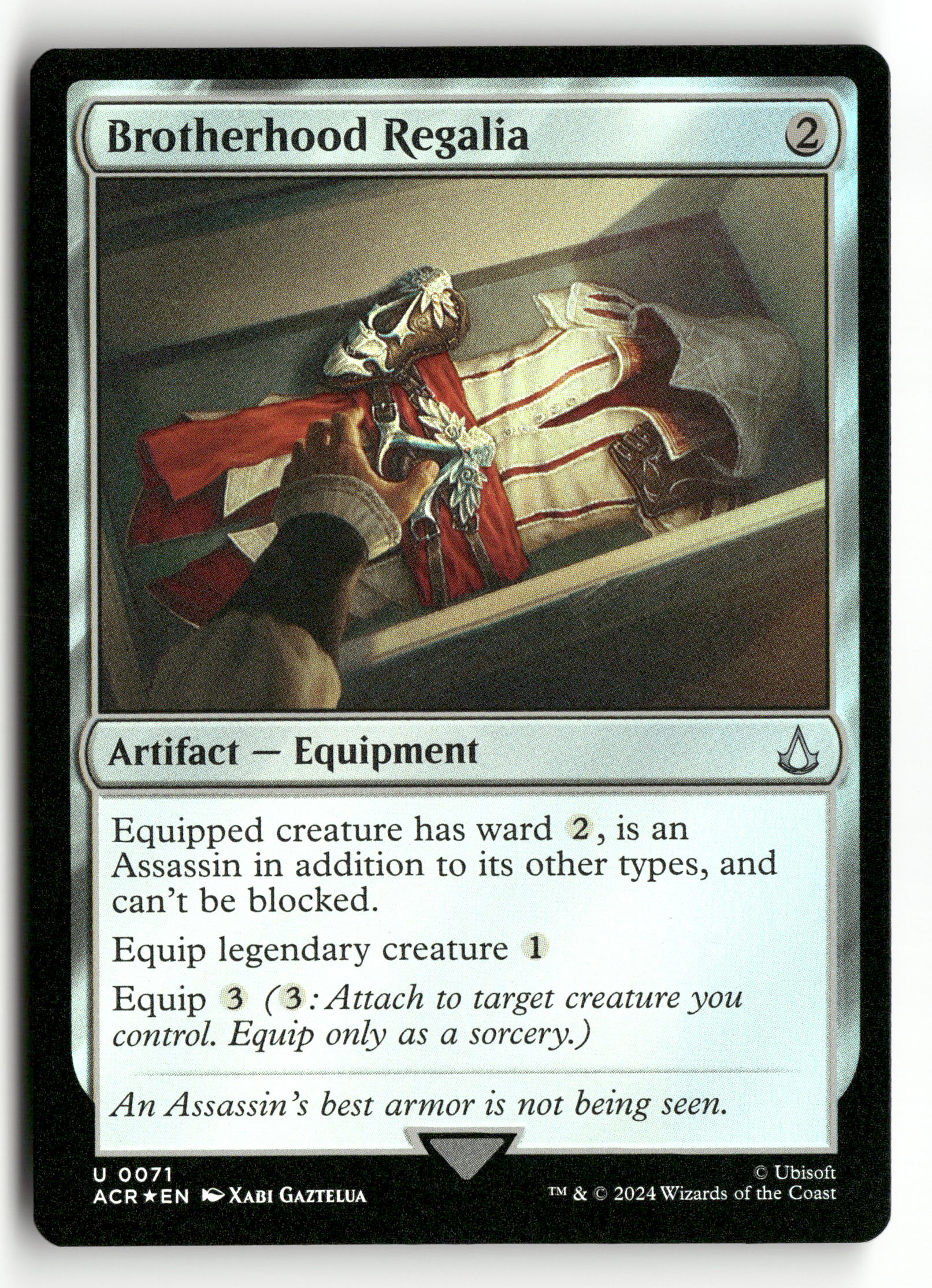 MTG Universes Beyond: Assassin's Creed 71 Brotherhood Regalia U NM