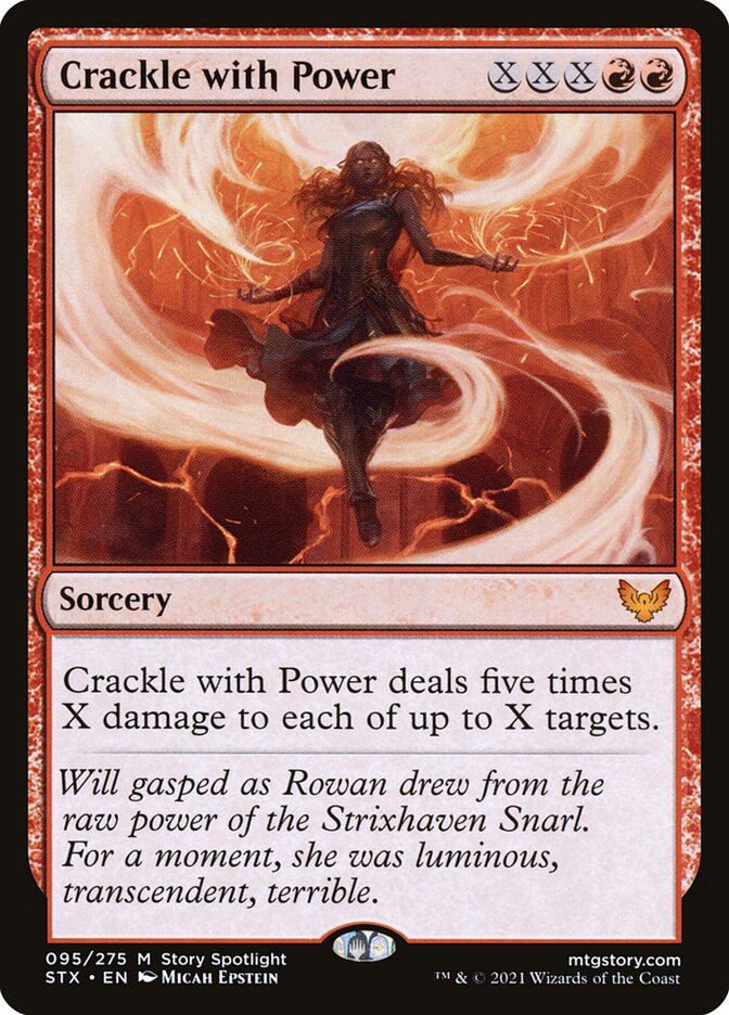 Crackle with Power 95 (Strixhaven: School of Mages)  - Foil
