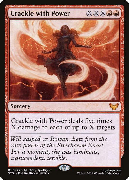 Crackle with Power 95 (Strixhaven: School of Mages)  - Foil