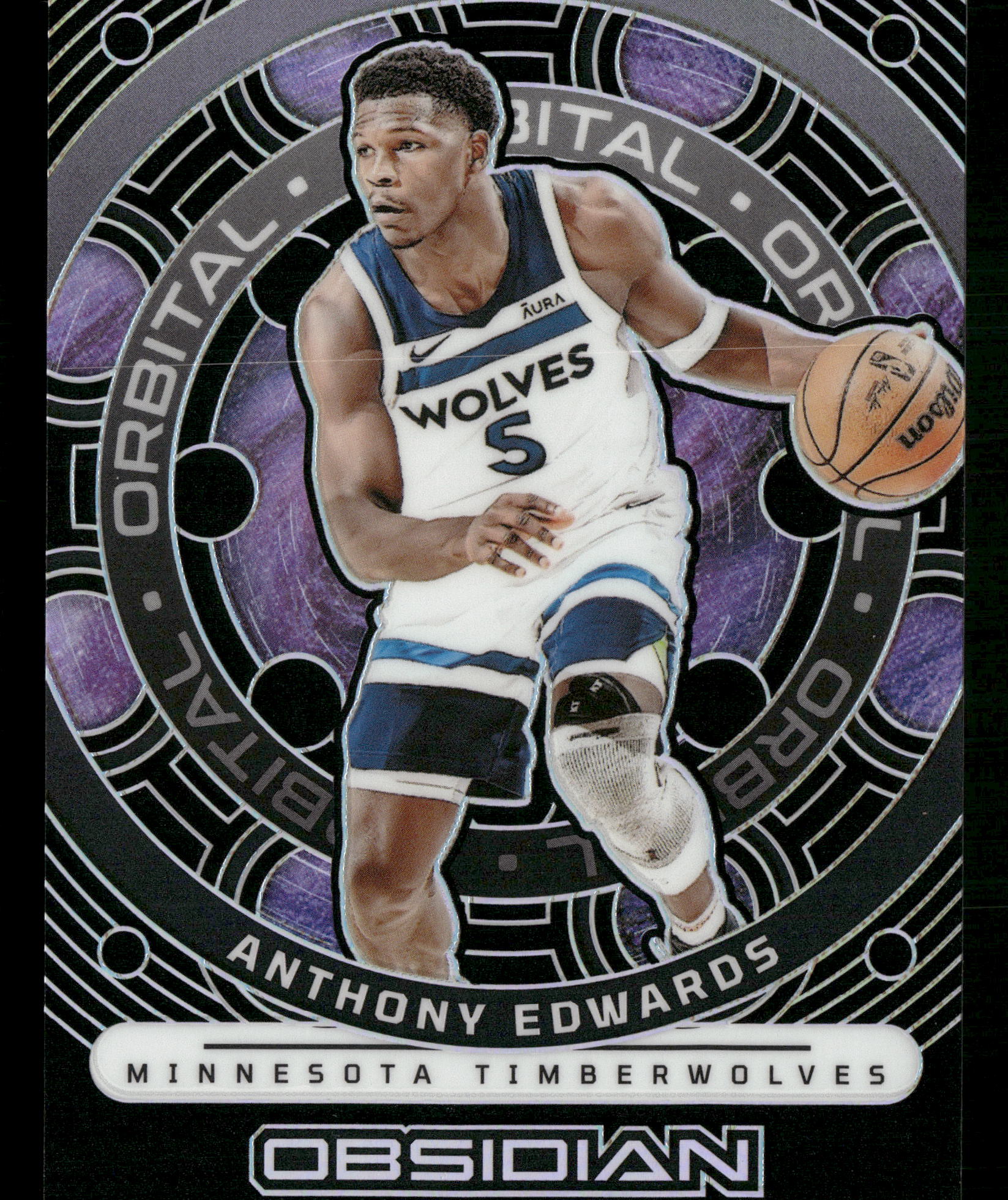 2023-24 Panini Obsidian #25 Anthony Edwards Orbital #/99