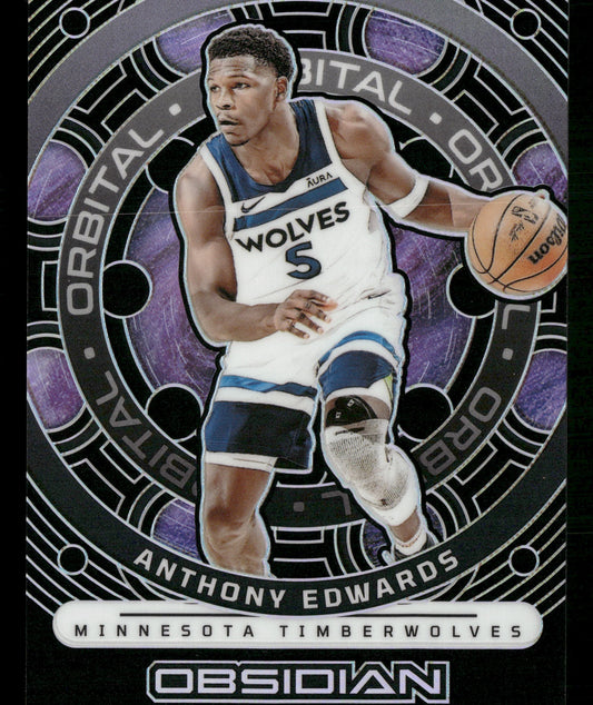 2023-24 Panini Obsidian #25 Anthony Edwards Orbital #/99