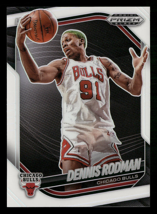 2024-25 Panini Prizm Black #271 Dennis Rodman White Prizms #/175