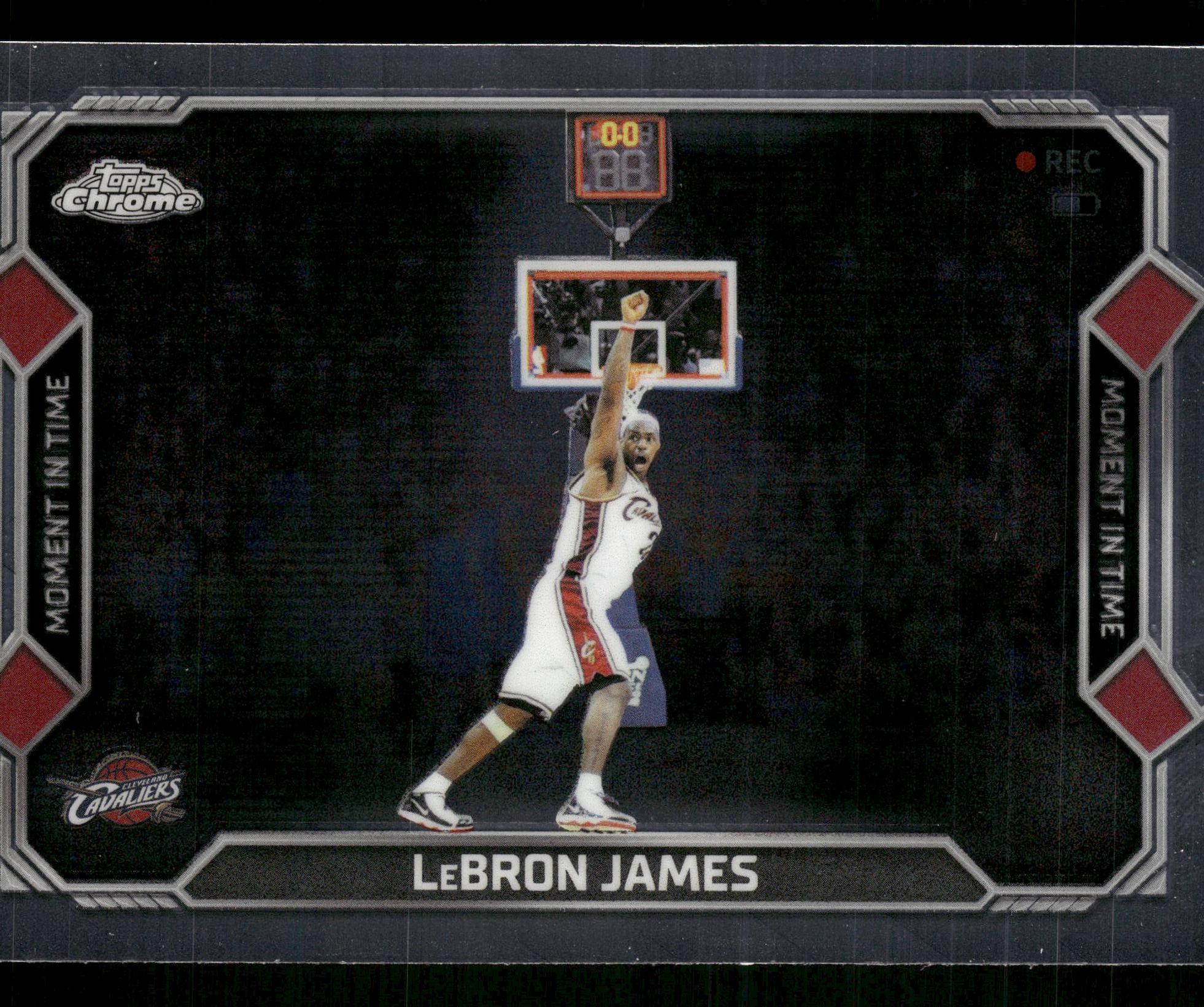 2025-26 Topps Chrome Update #MT-13 LeBron James Moment In Time