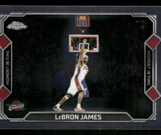 2025-26 Topps Chrome Update #MT-13 LeBron James Moment In Time