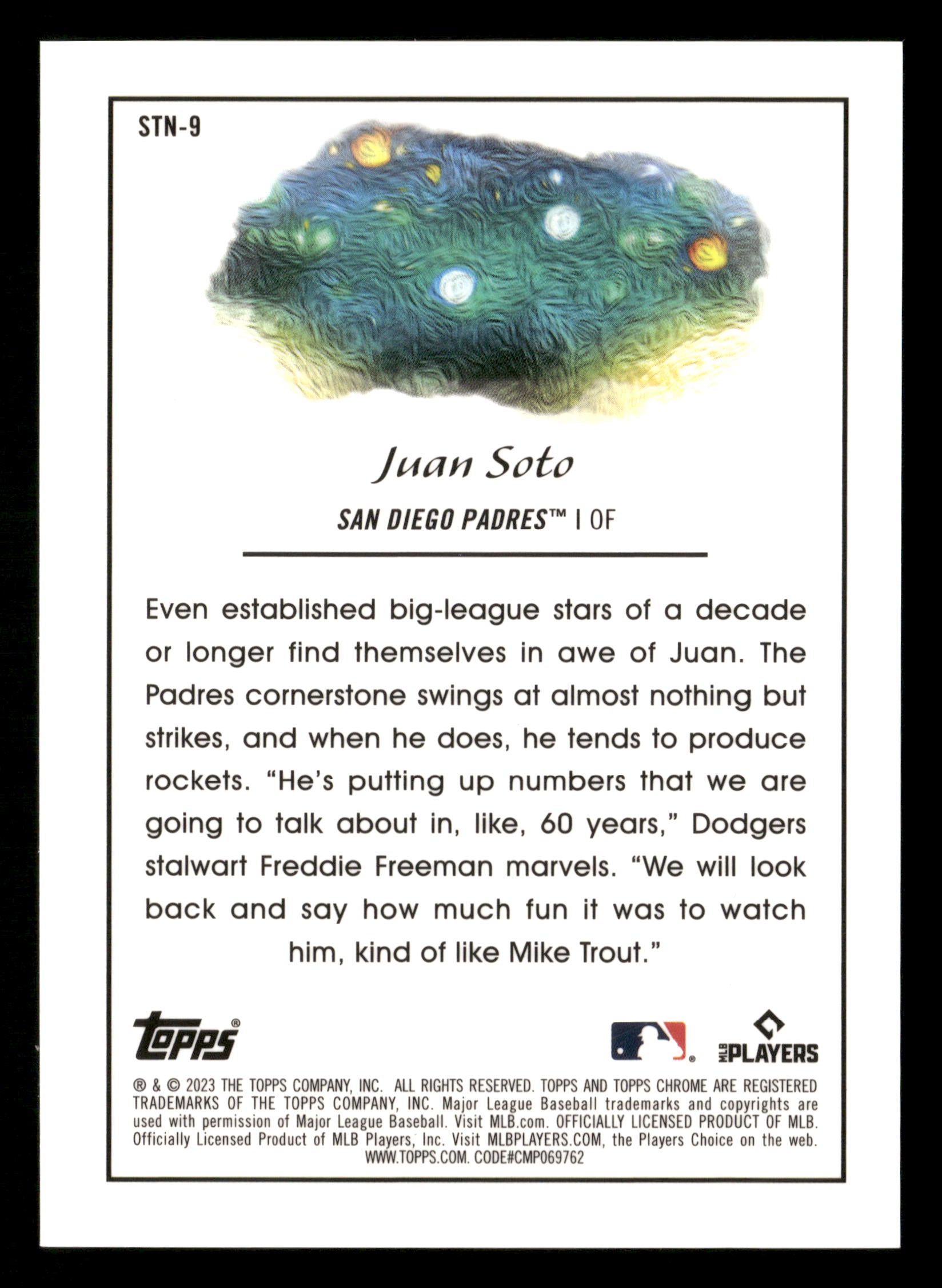 2023 Topps Chrome Cosmic #STN-9 Juan Soto Stars in the Night