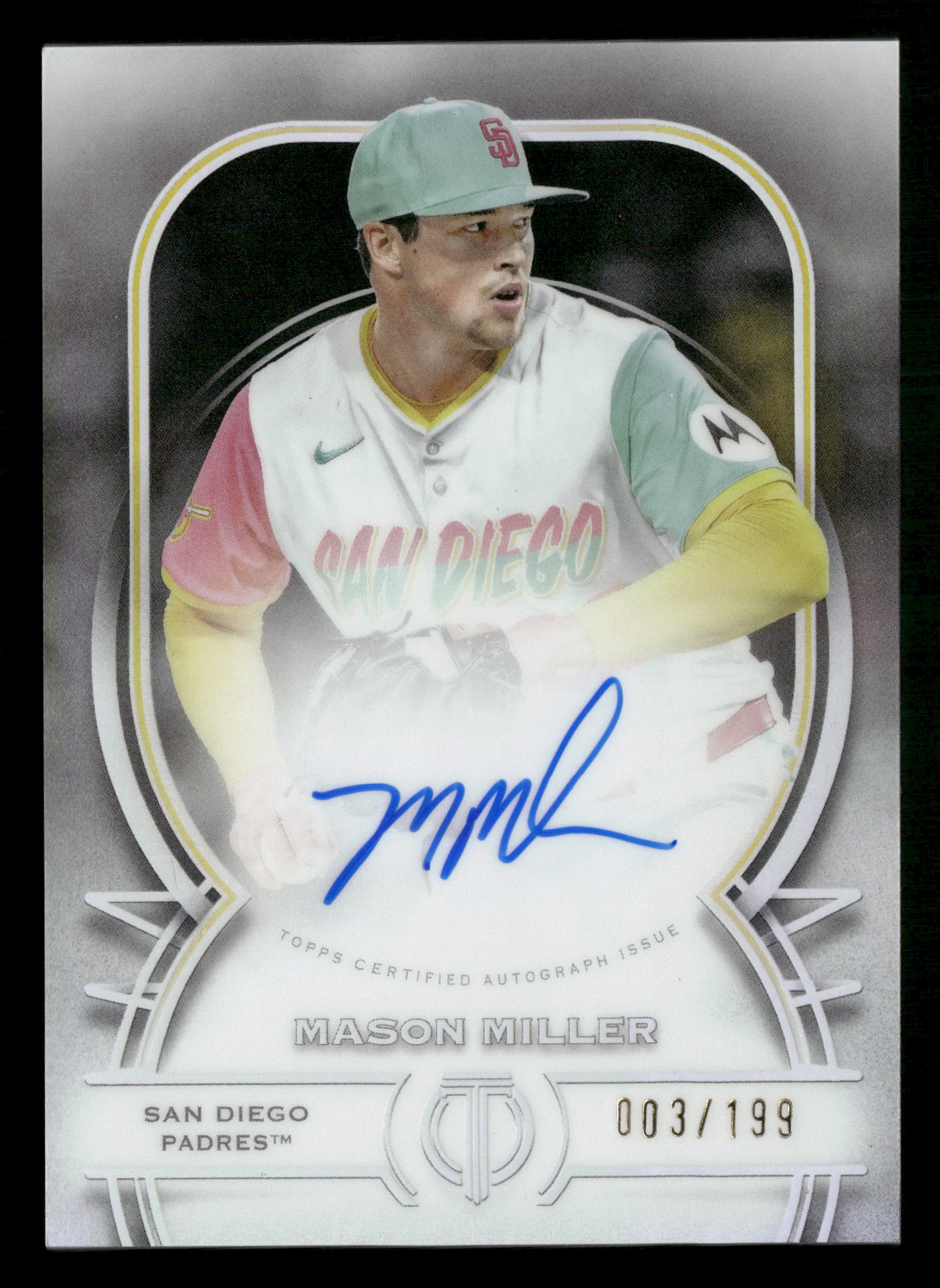 2026 Topps Tribute #TA-MMI Mason Miller Tribute Autographs #/199