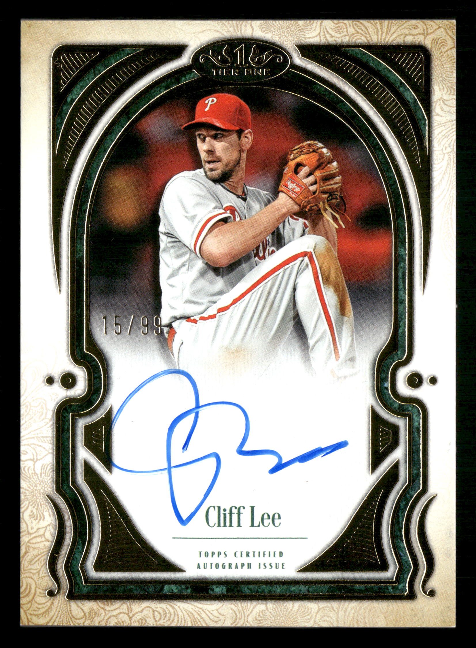 2026 Topps Tier One #T1TA-CL Cliff Lee Tier One Talent Autographs #/99