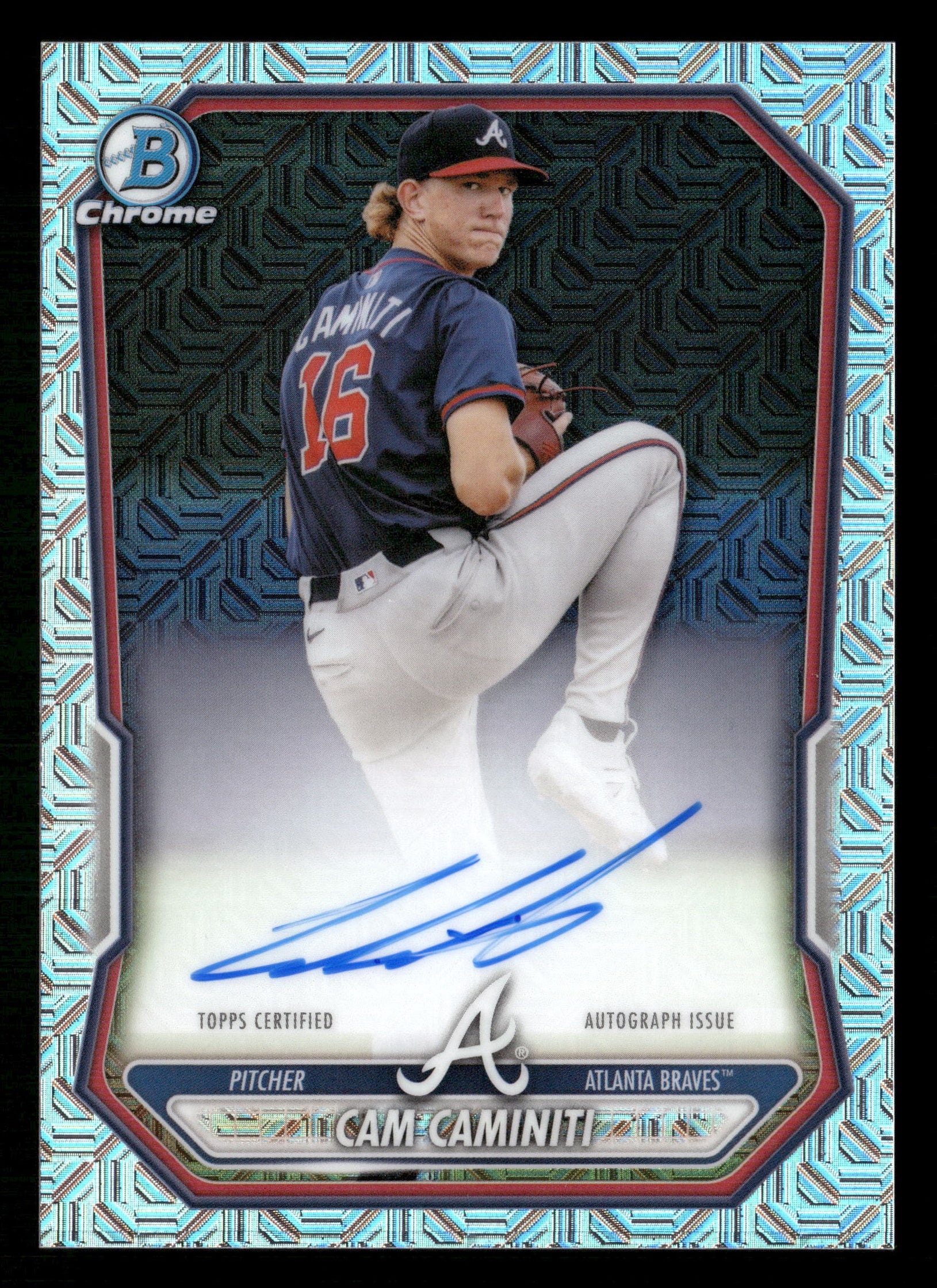 2026 Bowman #BMA-CC Cam Caminiti Chrome Autographs Mojo Refractors