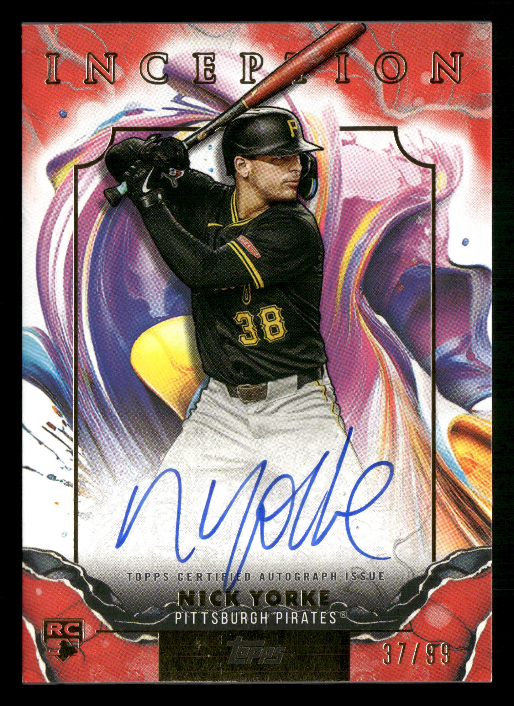 2025 Inception #RESA-NY Nick Yorke Rookie & Emerging Stars Autographs Red #/99