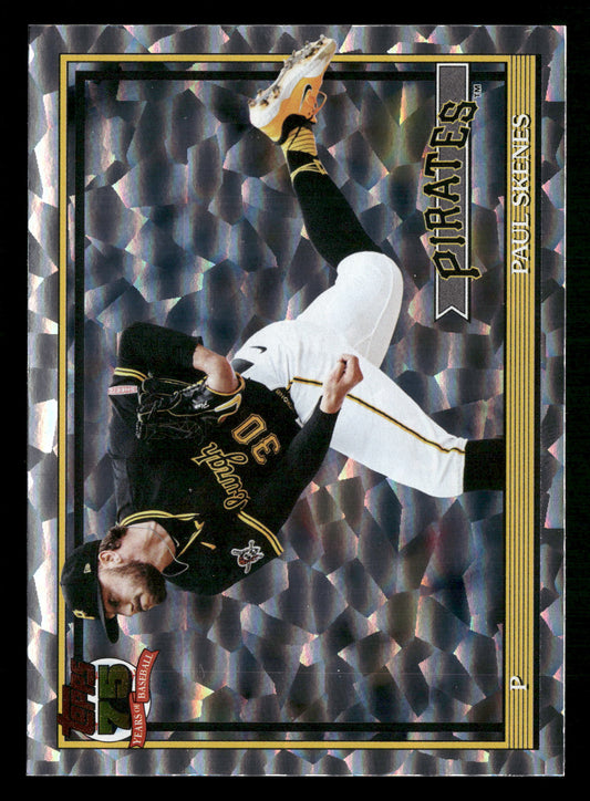 2026 Topps #T91-50 Paul Skenes 1991 35th Anniversary Crackle Foil (Series One)