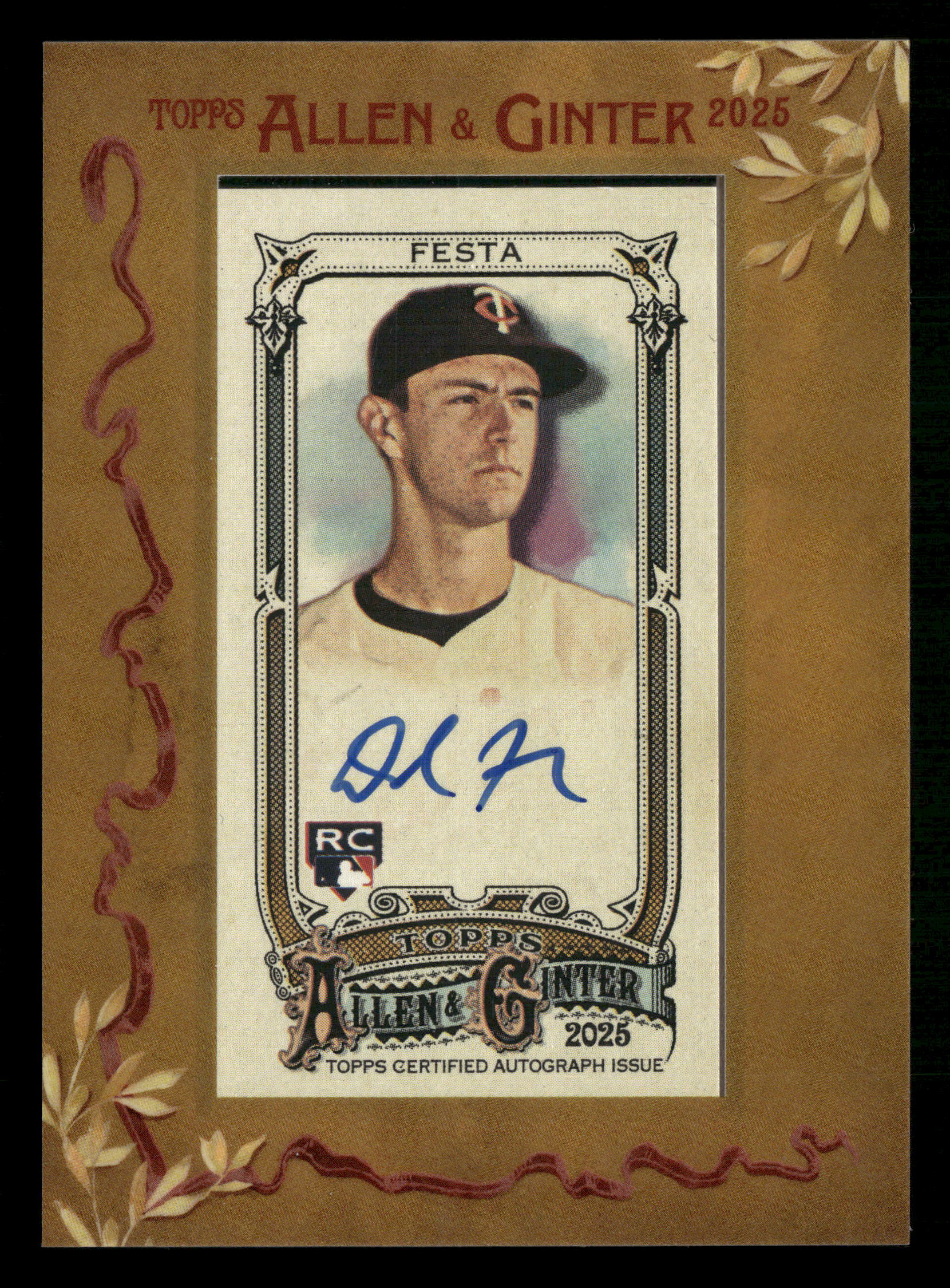 2025 Topps Allen & Ginter #MA-DF David Festa Framed Mini Baseball Autographs