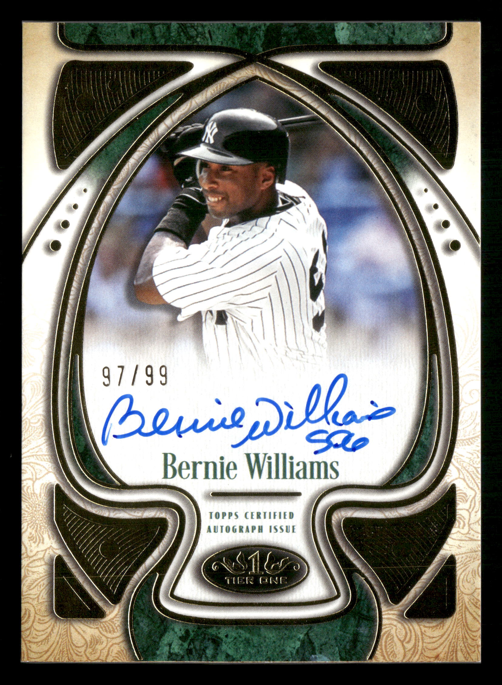 2026 Tier One #T1OA-BW Bernie Williams Tier One Operators Autographs #/99