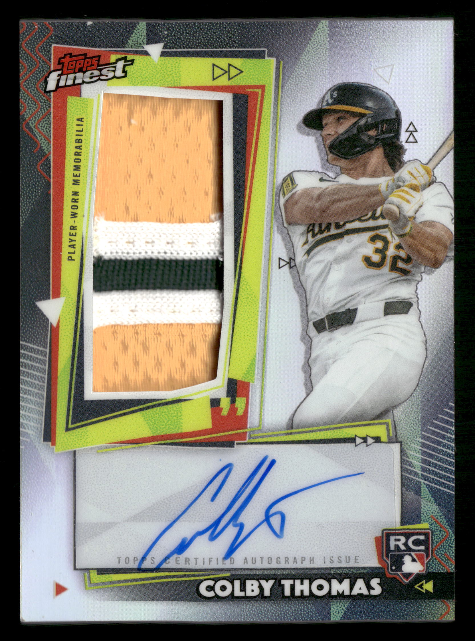 2026 Finest #RPA-CT Colby Thomas Finest Rookie Autograph Relic