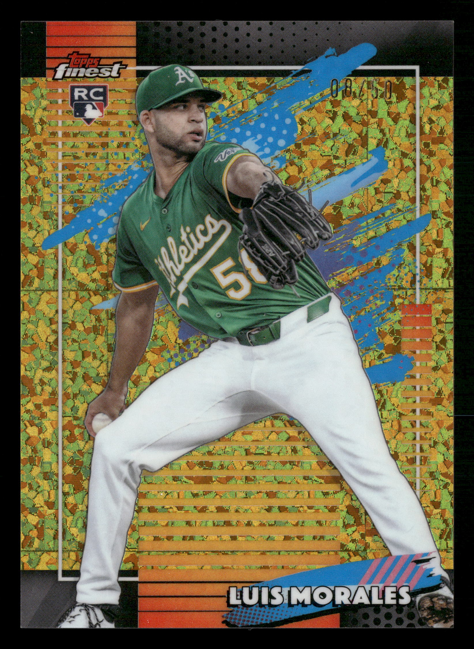 2026 Finest #144 Luis Morales Gold Mini-Diamond Refractors #/50