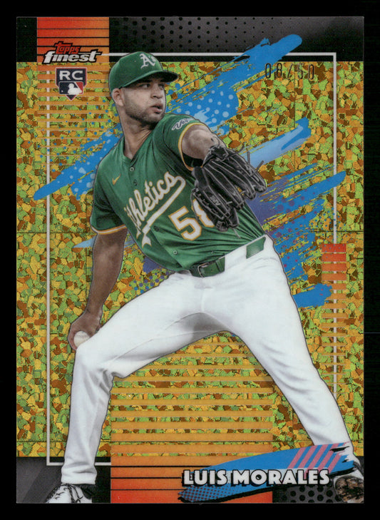 2026 Finest #144 Luis Morales Gold Mini-Diamond Refractors #/50