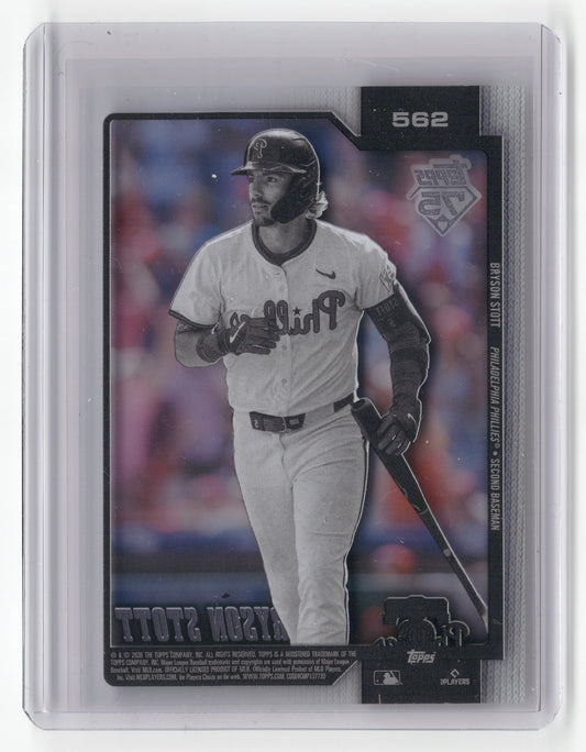 2026 Topps #562 Bryson Stott Clear #/10
