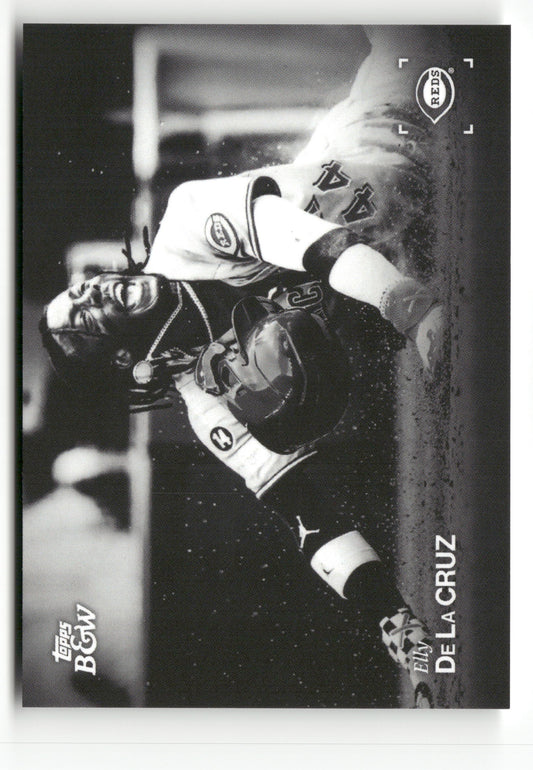 2025 Topps Black & White #71-SP Elly De La Cruz Image Variation Short Prints